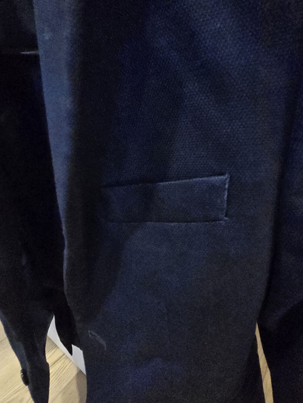 Michael Strahan, Boy's Navy Blue Two-Piece Suit Jacket and Pants, Size 10R - Picture 12 of 14